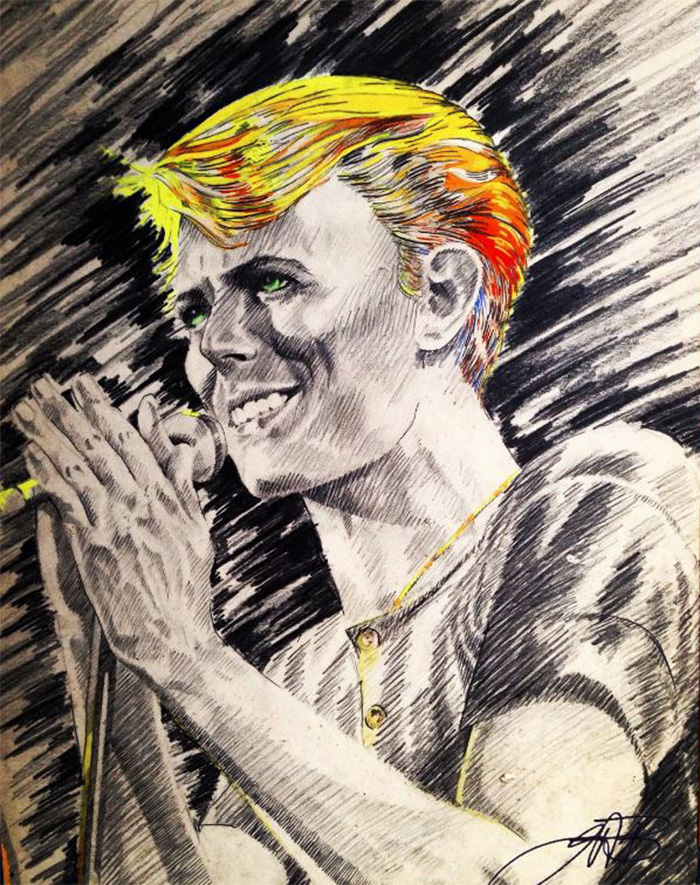 Artists Pay Tribute To Late David Bowie (289 Pics)