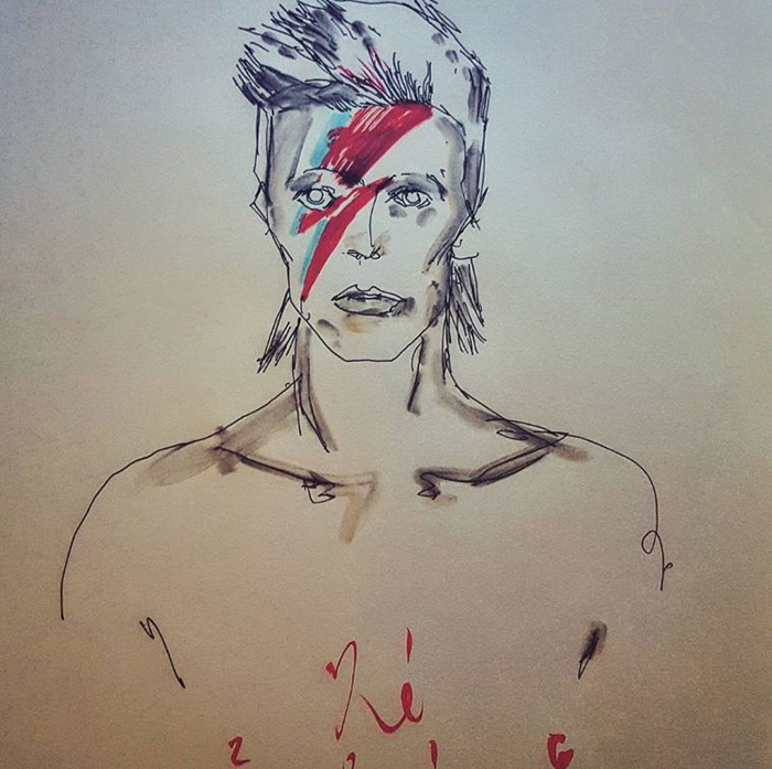 Artists Pay Tribute To Late David Bowie (289 Pics)