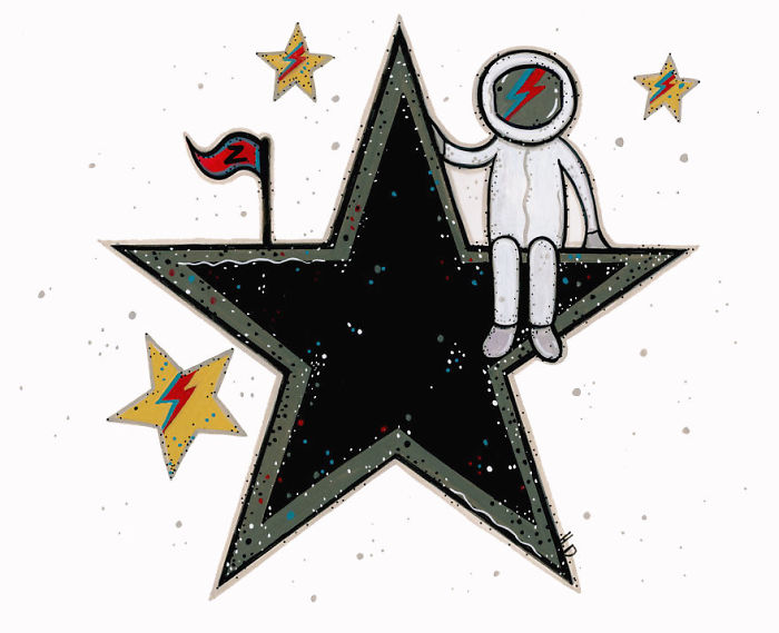 Artists Pay Tribute To Late David Bowie (289 Pics)