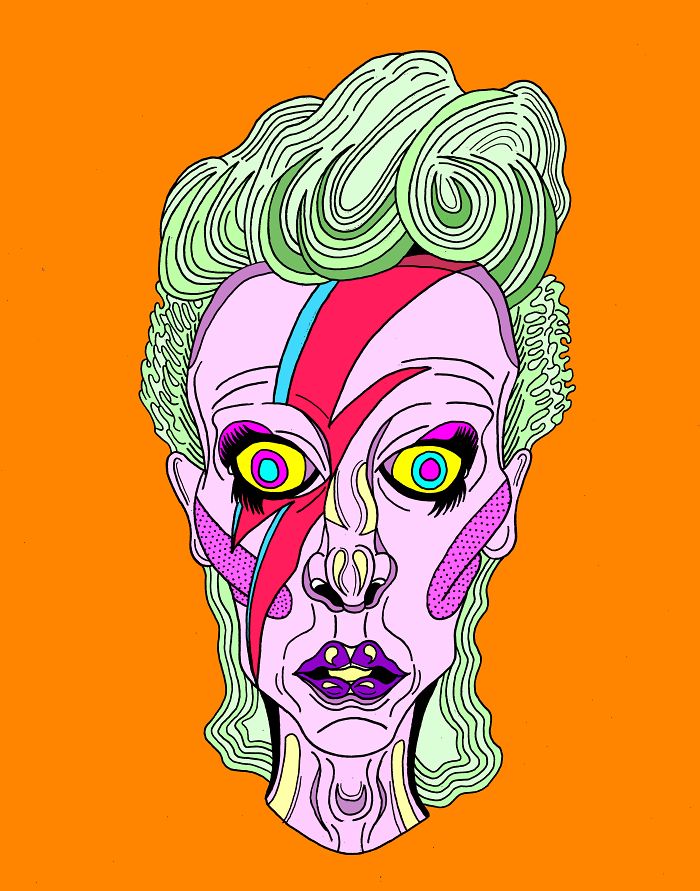 Artists Pay Tribute To Late David Bowie (289 Pics)