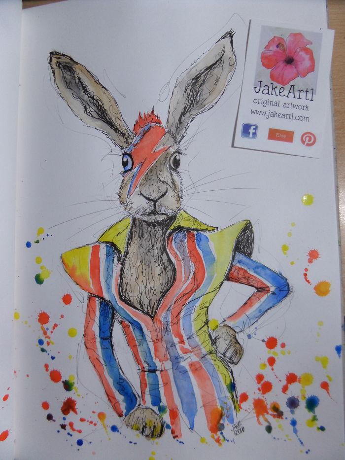 Artists Pay Tribute To Late David Bowie (289 Pics)