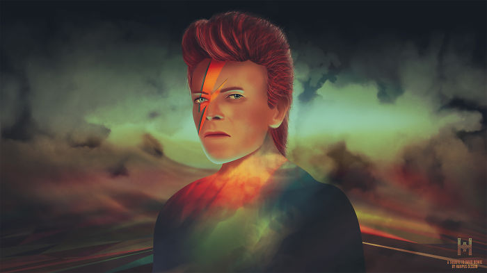 Artists Pay Tribute To Late David Bowie (289 Pics)