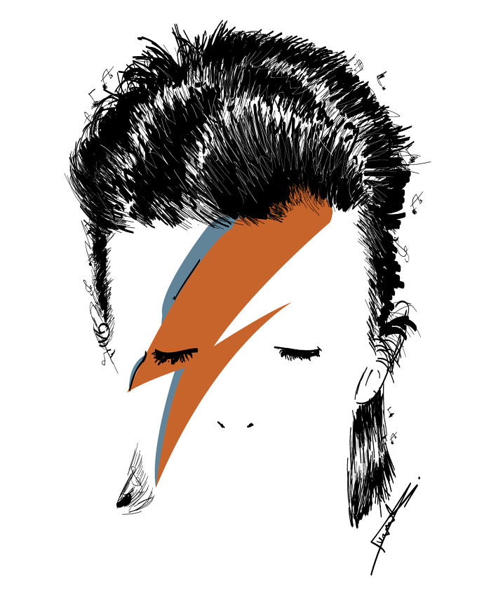 Artists Pay Tribute To Late David Bowie (289 Pics)