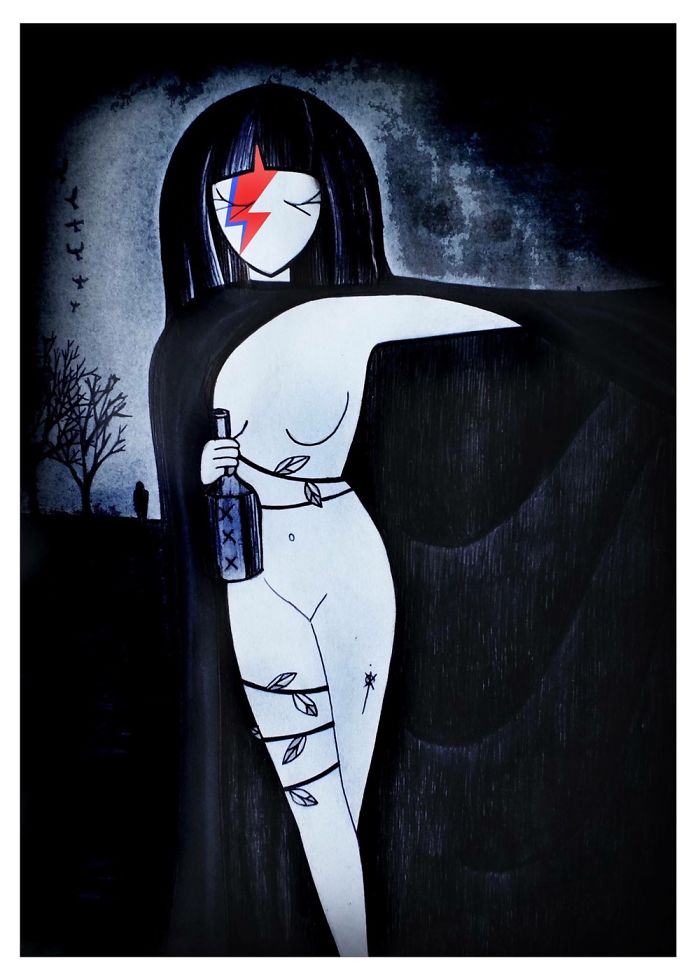 Artists Pay Tribute To Late David Bowie (289 Pics)