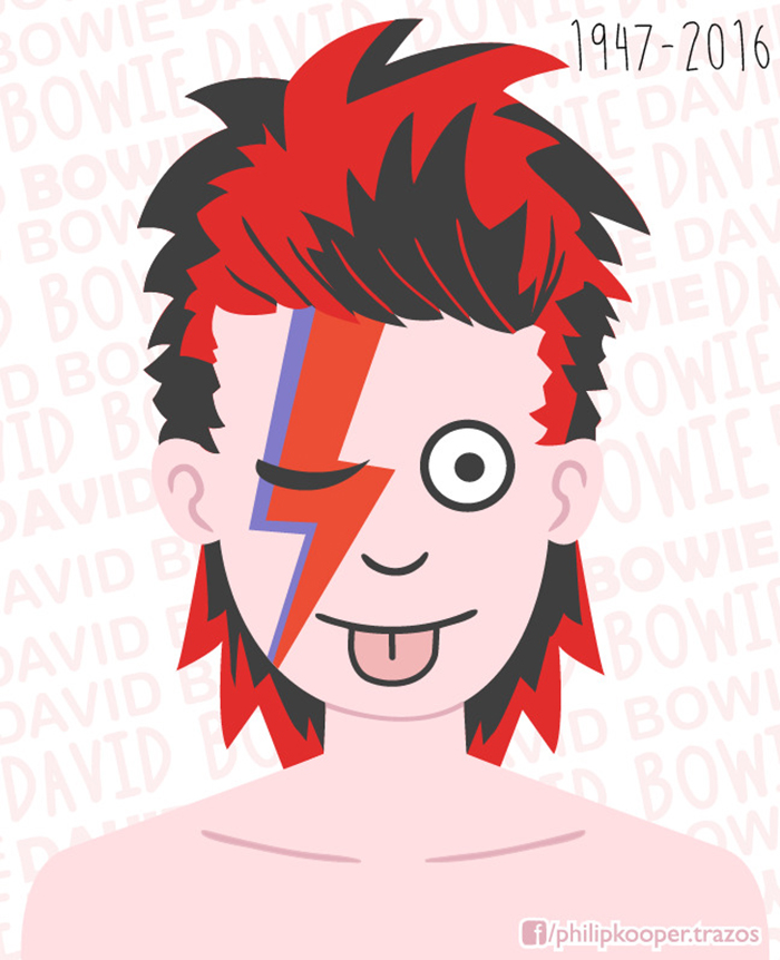Artists Pay Tribute To Late David Bowie (289 Pics)