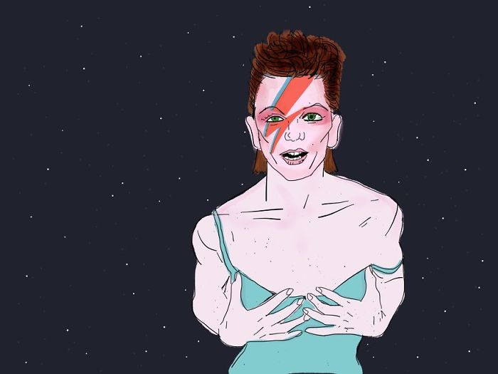 Artists Pay Tribute To Late David Bowie (289 Pics)