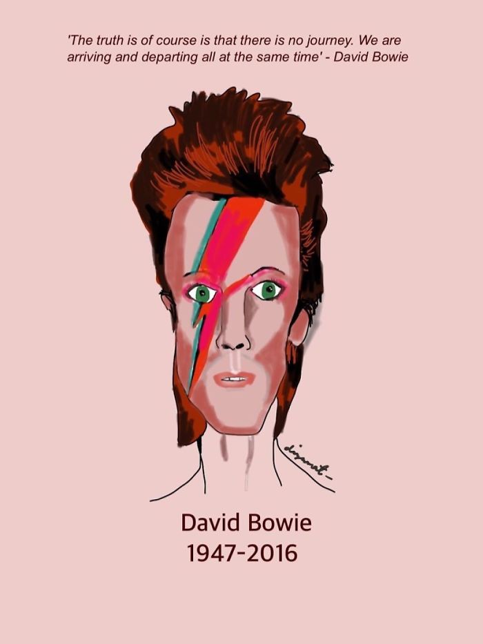Artists Pay Tribute To Late David Bowie (289 Pics)
