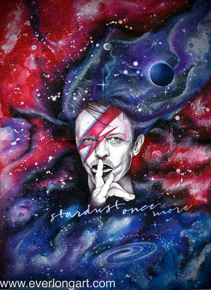 Artists Pay Tribute To Late David Bowie (289 Pics)