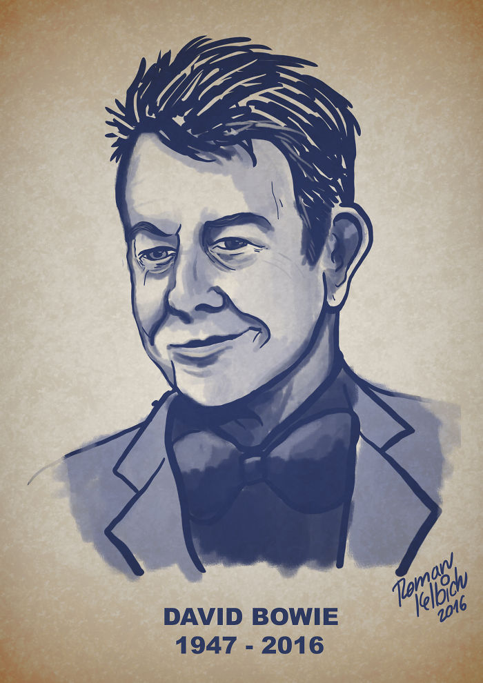 Artists Pay Tribute To Late David Bowie (289 Pics)