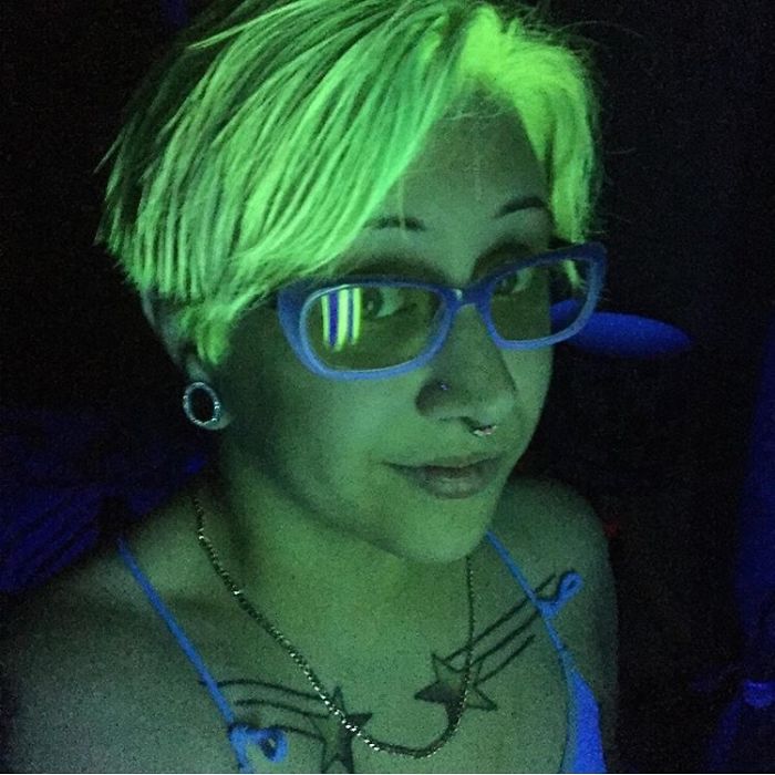 Now Your Rainbow Hair Can Glow In The Dark Under Black Light