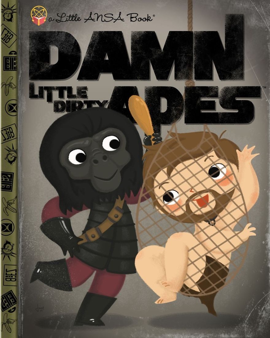 Pop Culture Icons Turned Into Kids’ Book Covers By Joey Spiotto