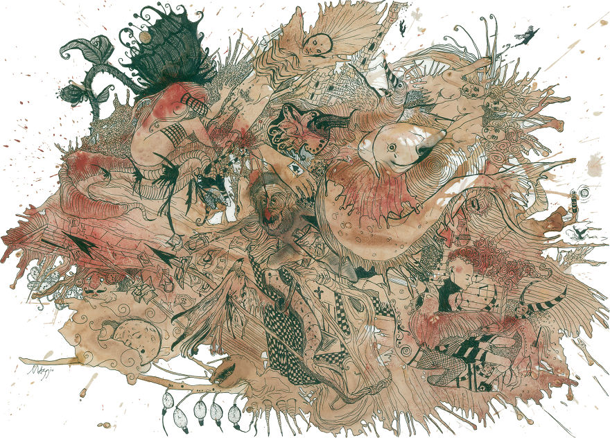 Pareidolia: I Draw The Images I See In Stains