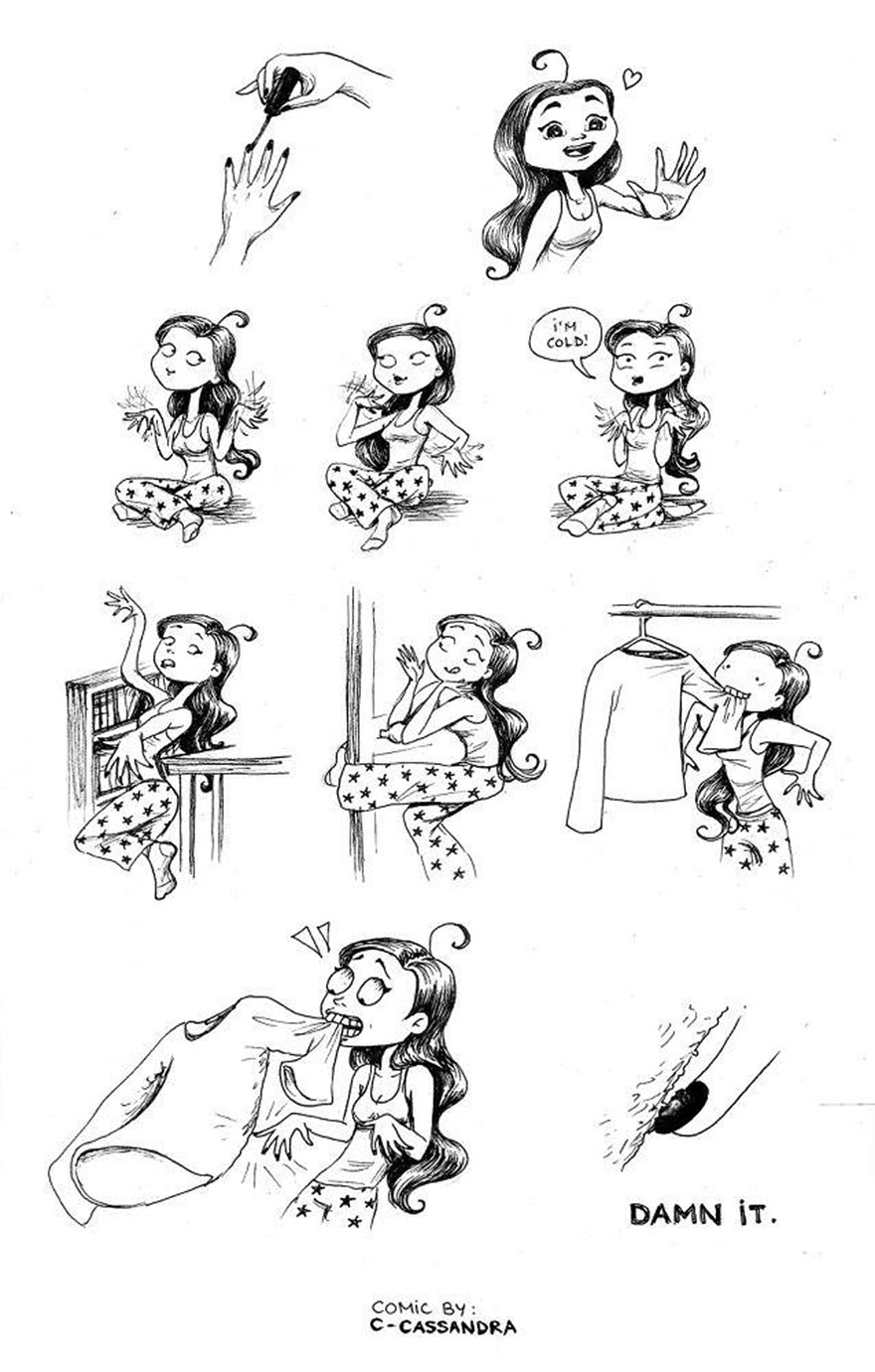 Women’s Everyday Problems Illustrated By Romanian Artist Women’s Everyday Problems Illustrated By Romanian Artist