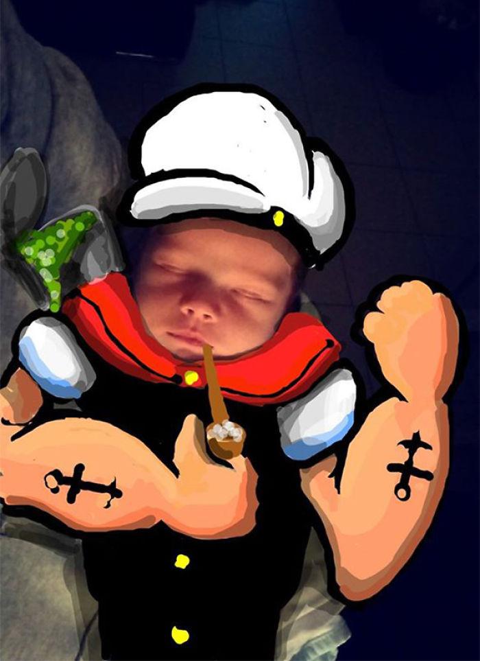 SNAPDAD: Dad Doodles On His Baby’s Snapchat Pics And It’s Adorable SNAPDAD: Dad Doodles On His Baby’s Snapchat Pics And It’s Adorable