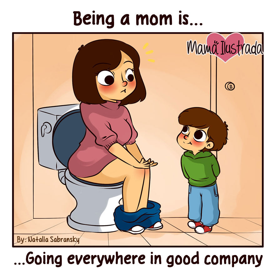 Mom Illustrates Her Everyday Motherhood Problems