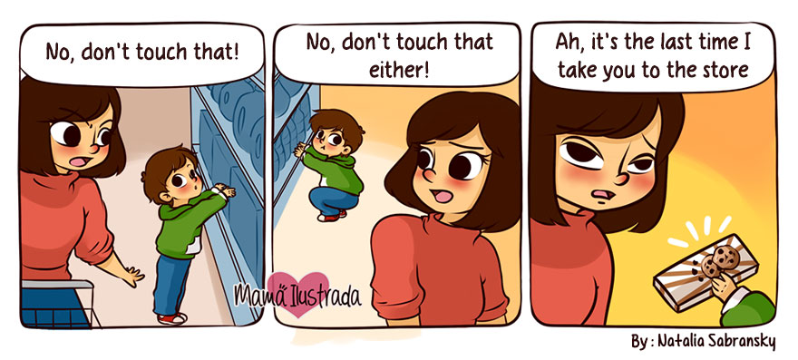 Mom Illustrates Her Everyday Motherhood Problems