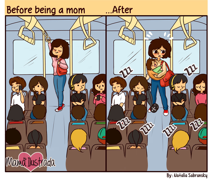 Mom Illustrates Her Everyday Motherhood Problems