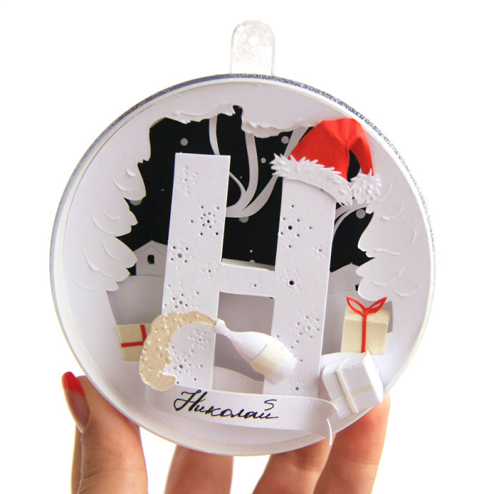 I Hand-Cut Personalized Paper Ornaments For My Friends This Christmas I Hand-Cut Personalized Paper Ornaments For My Friends This Christmas