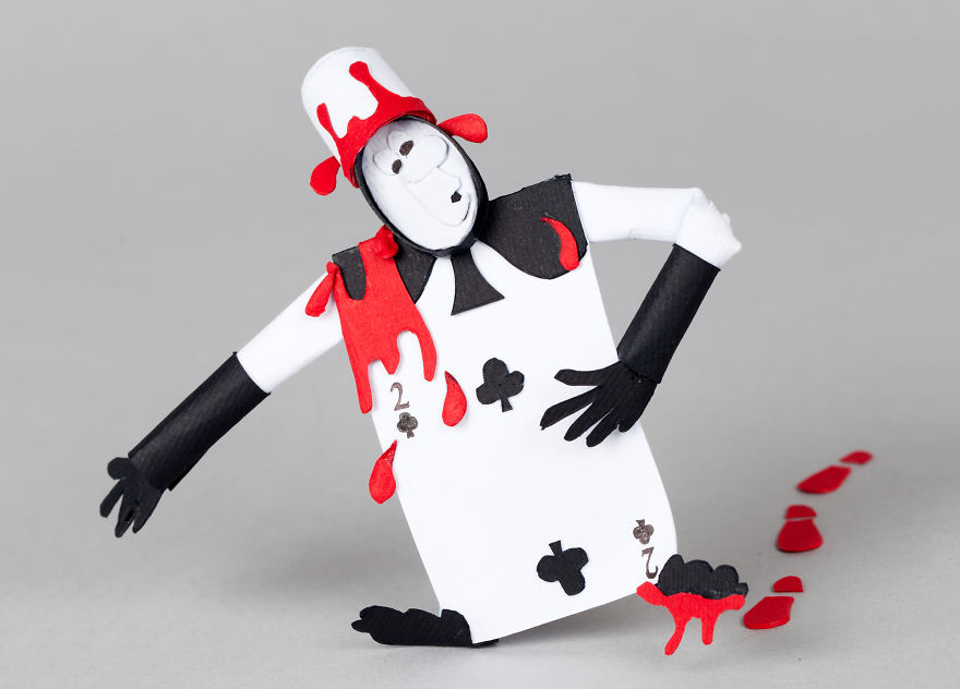 Alice In My Paper Wonderland Form The Letter A