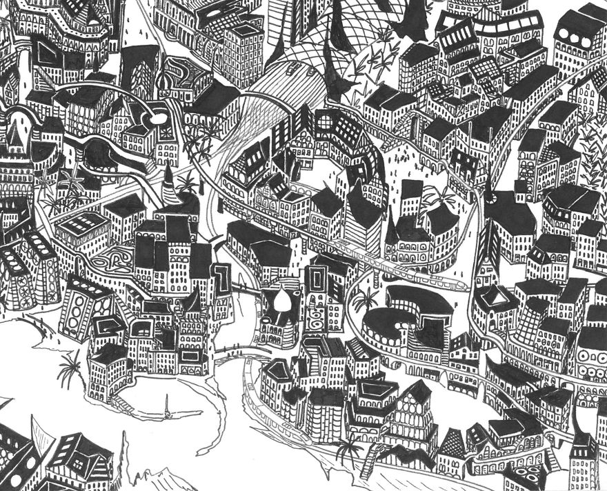 I’ve Been Developing This Maze City For 5 Years While Travelling Around The World I’ve Been Developing This Maze City For 5 Years While Travelling Around The World