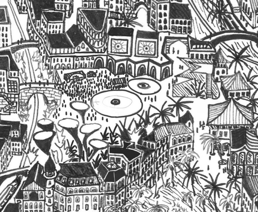 I’ve Been Developing This Maze City For 5 Years While Travelling Around The World I’ve Been Developing This Maze City For 5 Years While Travelling Around The World