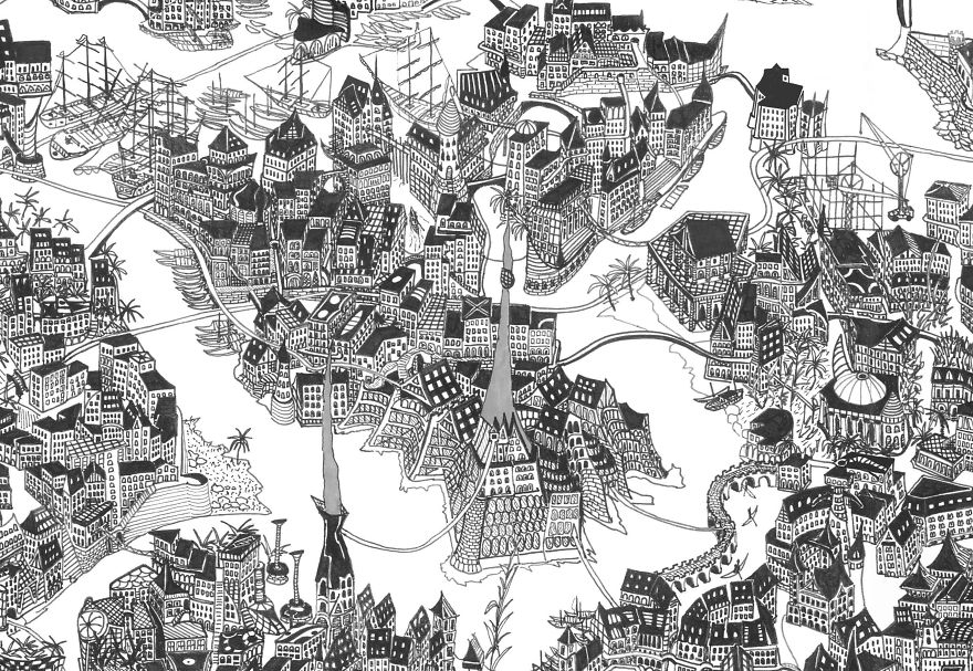 I’ve Been Developing This Maze City For 5 Years While Travelling Around The World I’ve Been Developing This Maze City For 5 Years While Travelling Around The World