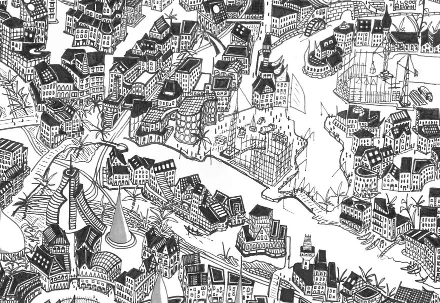 I’ve Been Developing This Maze City For 5 Years While Travelling Around The World I’ve Been Developing This Maze City For 5 Years While Travelling Around The World