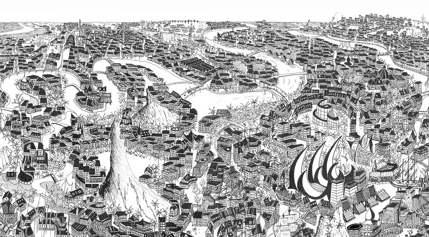 I’ve Been Developing This Maze City For 5 Years While Travelling Around The World I’ve Been Developing This Maze City For 5 Years While Travelling Around The World