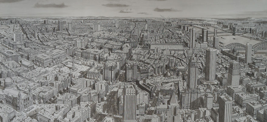 I Draw Famous Cities From My Memory