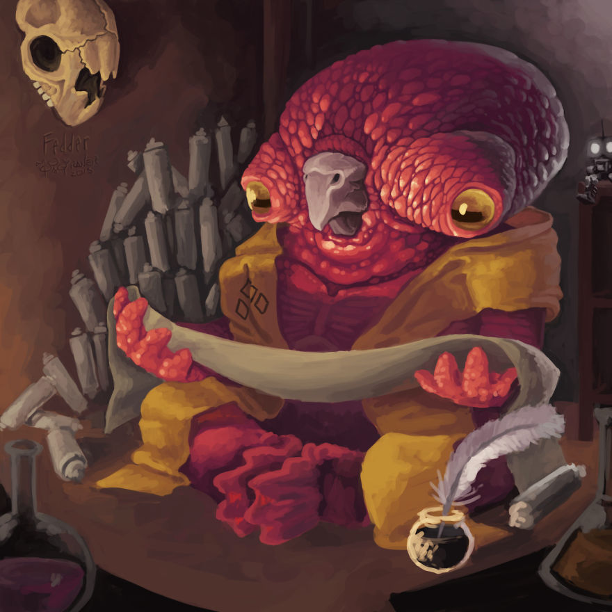 15-Year-Old Artist Creates Entire Monster Universe With His Wacom