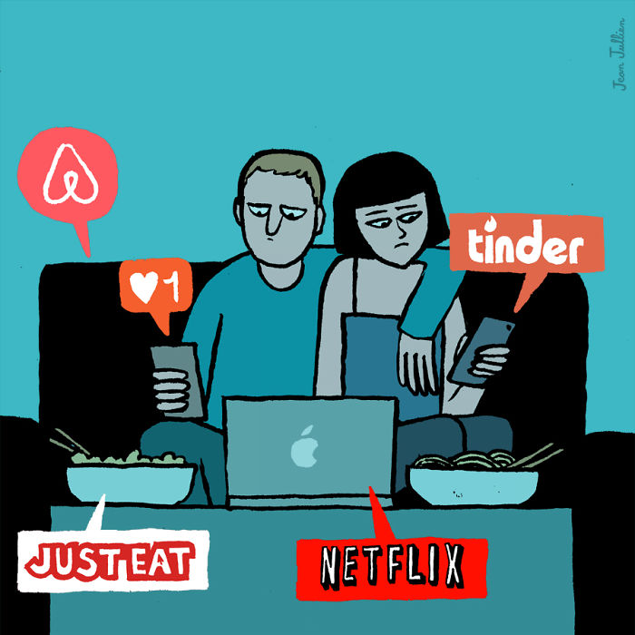How Addiction To Technology Is Taking Over Our Lives In Illustrations By Jean Jullien How Addiction To Technology Is Taking Over Our Lives In Illustrations By Jean Jullien