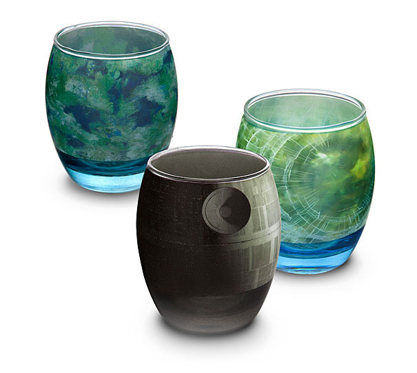 Planetary Drinking Glassware Shows The Famous Planets From Star Wars Planetary Drinking Glassware Shows The Famous Planets From Star Wars