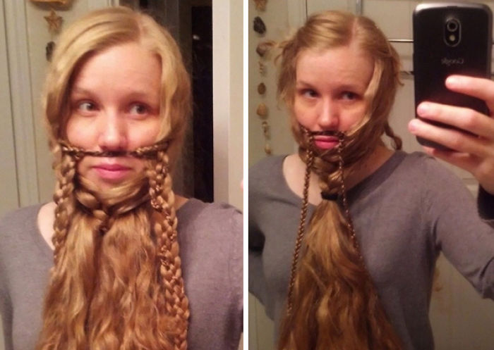 73 Women Who Braided Their Hair Into Beards That Make Men Envious 73 Women Who Braided Their Hair Into Beards That Make Men Envious