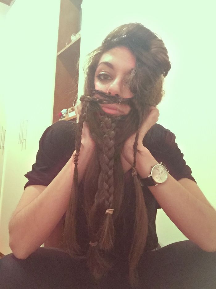 73 Women Who Braided Their Hair Into Beards That Make Men Envious 73 Women Who Braided Their Hair Into Beards That Make Men Envious