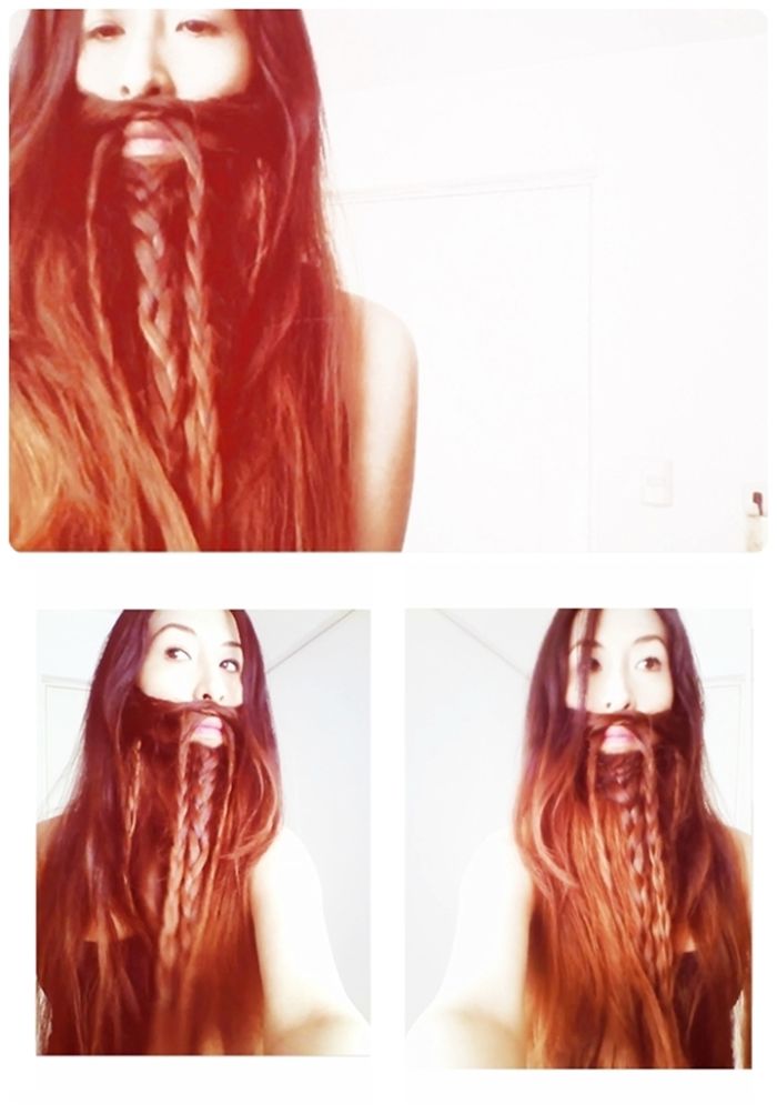 73 Women Who Braided Their Hair Into Beards That Make Men Envious 73 Women Who Braided Their Hair Into Beards That Make Men Envious