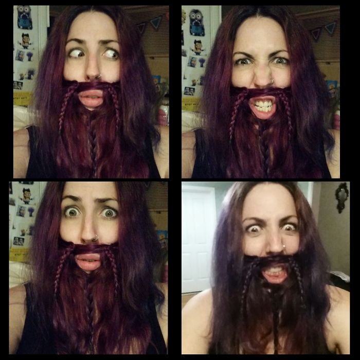 73 Women Who Braided Their Hair Into Beards That Make Men Envious 73 Women Who Braided Their Hair Into Beards That Make Men Envious