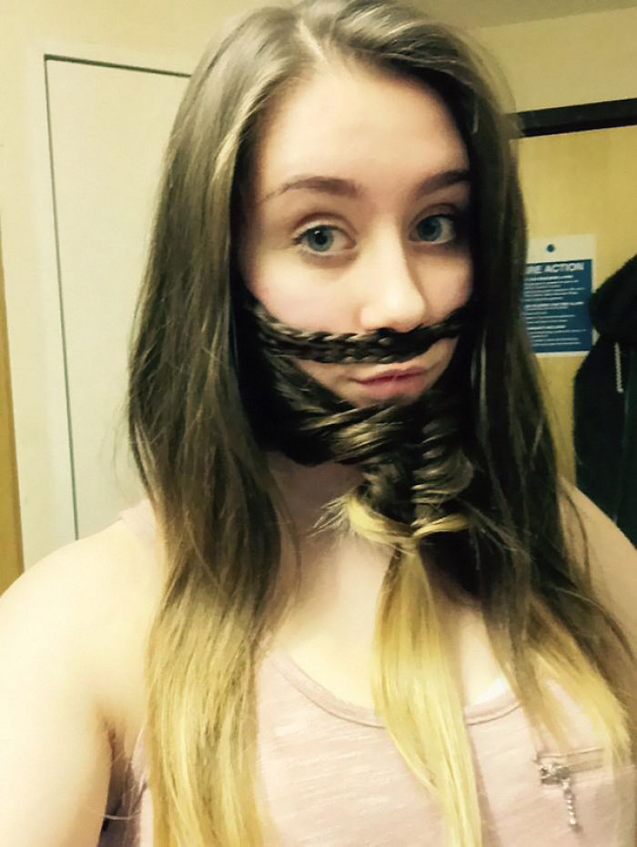 73 Women Who Braided Their Hair Into Beards That Make Men Envious 73 Women Who Braided Their Hair Into Beards That Make Men Envious