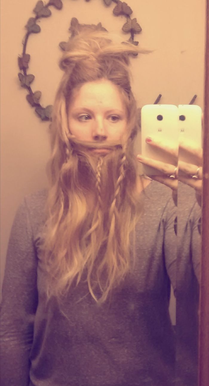 73 Women Who Braided Their Hair Into Beards That Make Men Envious 73 Women Who Braided Their Hair Into Beards That Make Men Envious