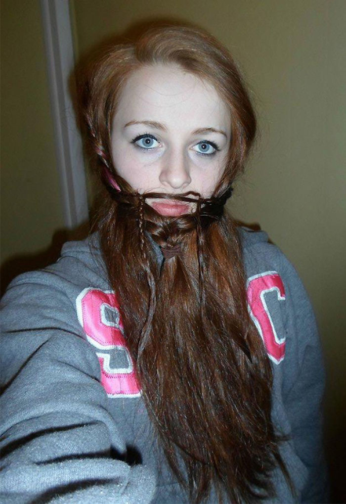 73 Women Who Braided Their Hair Into Beards That Make Men Envious 73 Women Who Braided Their Hair Into Beards That Make Men Envious