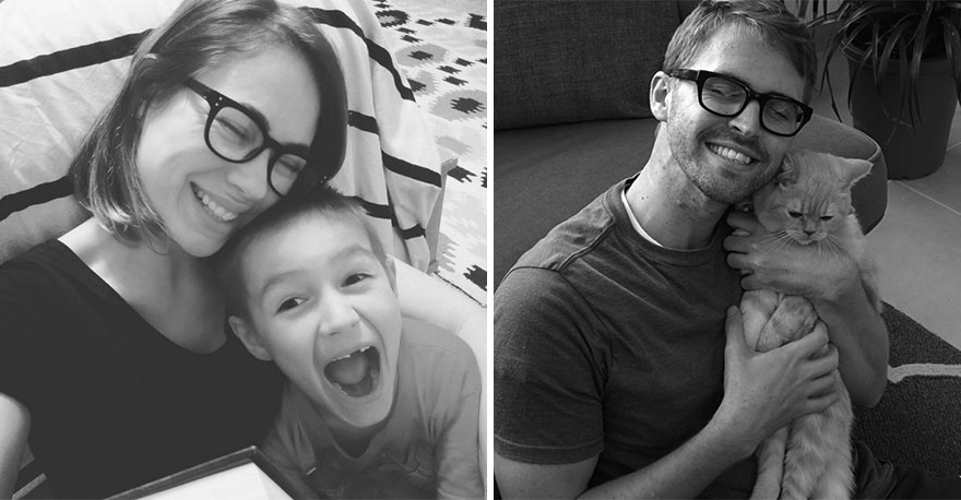 Single Guy Recreates His Twin Sister&#8217;s Baby Photos Using A Cat (7 Pics)