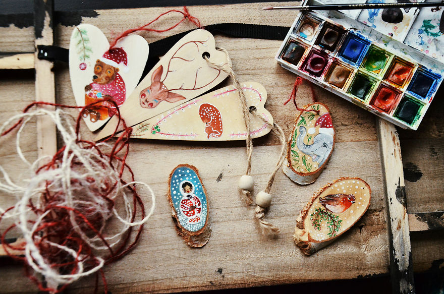 It’s The Little Things That Make Christmas Special, So I Paint Them On Small Pieces Of Wood It’s The Little Things That Make Christmas Special, So I Paint Them On Small Pieces Of Wood