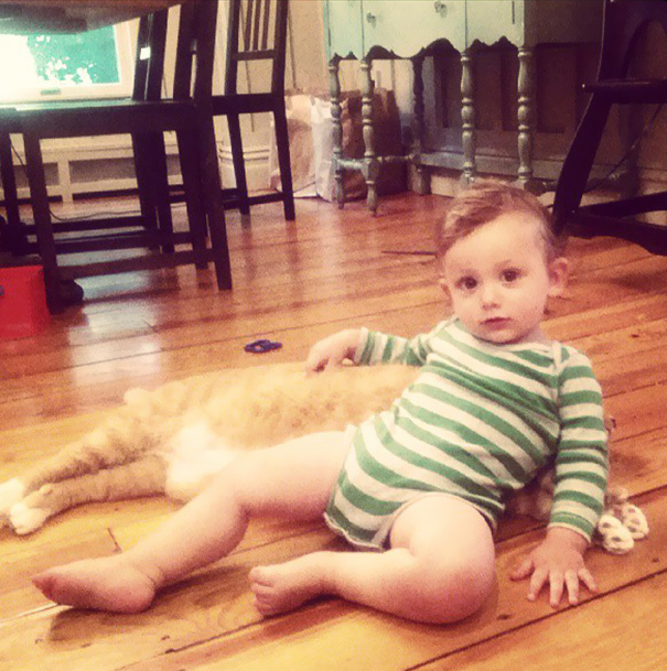 Unwanted Cat Becomes This Little Boy’s Guardian, Following Him Everywhere Unwanted Cat Becomes This Little Boy’s Guardian, Following Him Everywhere