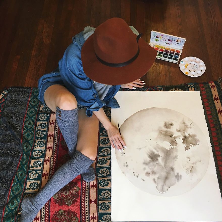 I Watercolor Healing Moons And Crystals To Bring Light To Our Broken And Hurting World I Watercolor Healing Moons And Crystals To Bring Light To Our Broken And Hurting World