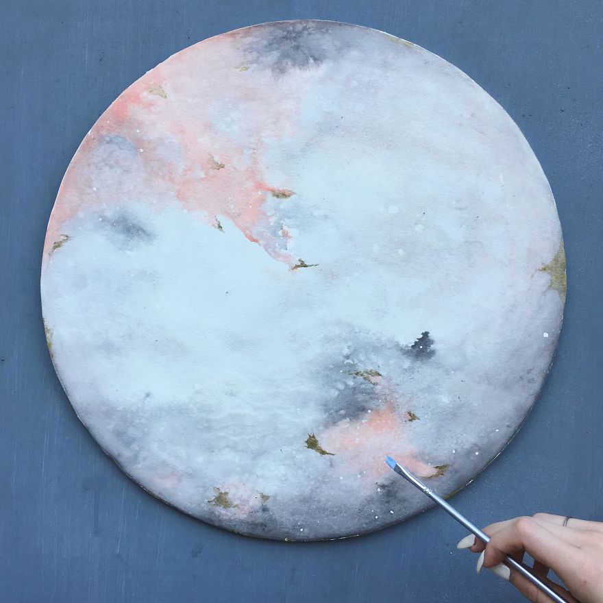 I Watercolor Healing Moons And Crystals To Bring Light To Our Broken And Hurting World I Watercolor Healing Moons And Crystals To Bring Light To Our Broken And Hurting World