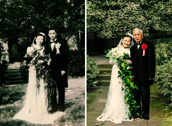 98-Year-Old Couple Recreate Their Wedding Day After 70 Years 98-Year-Old Couple Recreate Their Wedding Day After 70 Years
