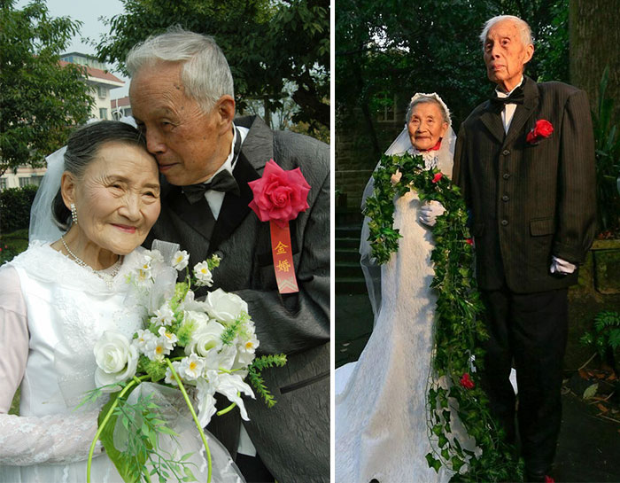98-Year-Old Couple Recreate Their Wedding Day After 70 Years 98-Year-Old Couple Recreate Their Wedding Day After 70 Years