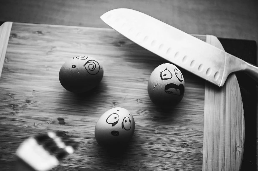 I Transform Simple Eggs Into Funny Photos