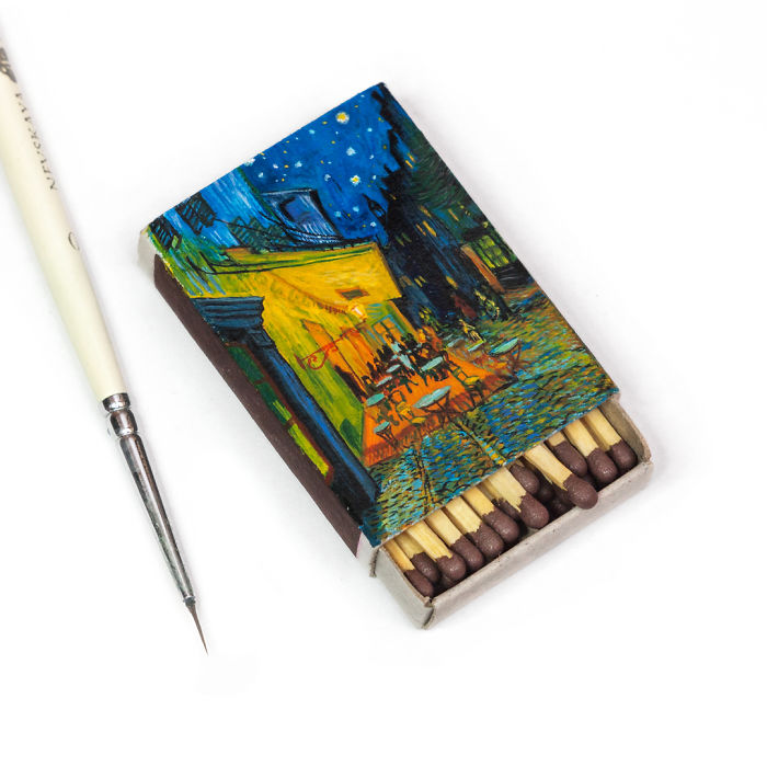 I Recreate Van Gogh Paintings On Matchboxes