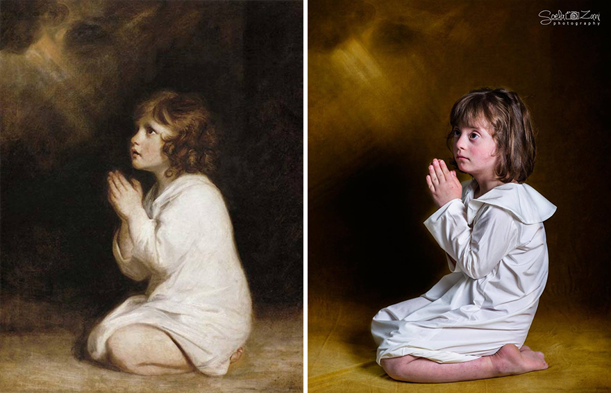 Children With Down Syndrome Recreate Famous Paintings To Prove That Everyone Is A Work Of Art Children With Down Syndrome Recreate Famous Paintings To Prove That Everyone Is A Work Of Art