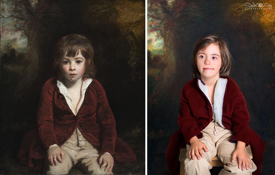 Children With Down Syndrome Recreate Famous Paintings To Prove That Everyone Is A Work Of Art Children With Down Syndrome Recreate Famous Paintings To Prove That Everyone Is A Work Of Art